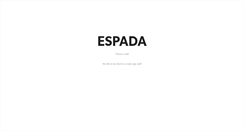 Desktop Screenshot of espada.com