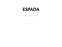 Tablet Screenshot of espada.com